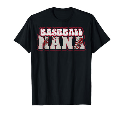 Baseball Grandma Baseball Nana Baseball T-Shirt - Trendy Graphic Unisex - T-Shirt, Sweatshirt, Hoodie