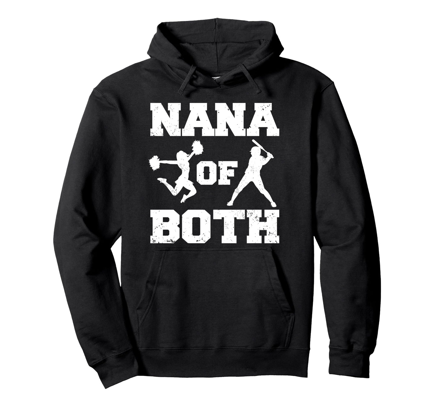 Nana Both Funny Baseball And Cheer Nana Hoodie - Trendy Graphic Men Women - T-Shirt, Sweatshirt, Hoodie