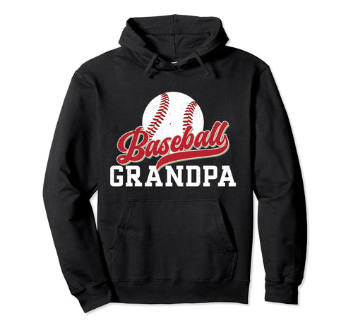 Baseball Grandpa Baseball Player Hoodie - Novelty Apparel Men Women - T-Shirt, Sweatshirt, Hoodie