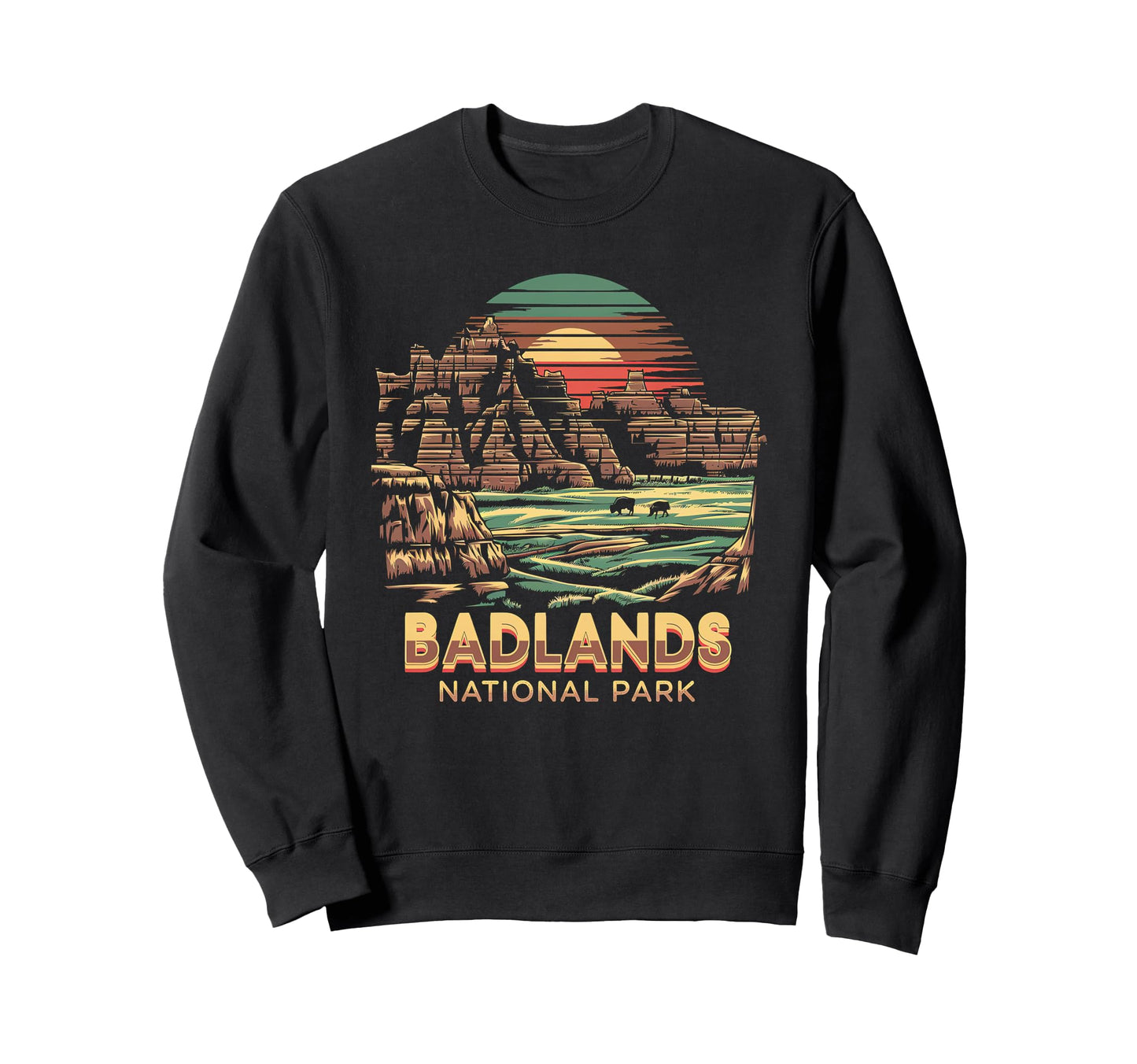 Badlands National Park South Dakota Sweatshirt - Trendy Graphic Unisex - T-Shirt, Sweatshirt, Hoodie