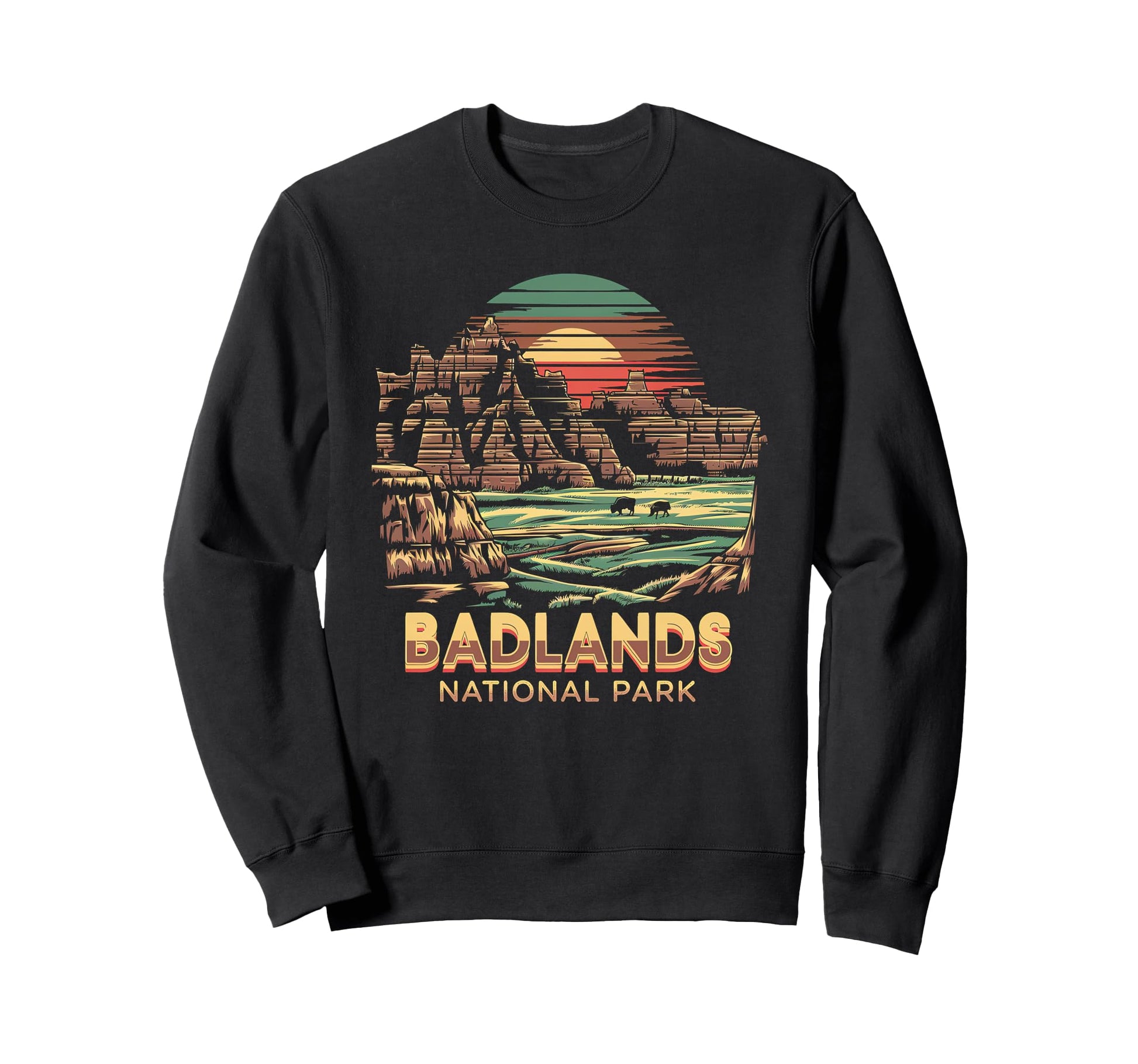 Badlands National Park South Dakota Sweatshirt - Trendy Graphic Unisex - T-Shirt, Sweatshirt, Hoodie