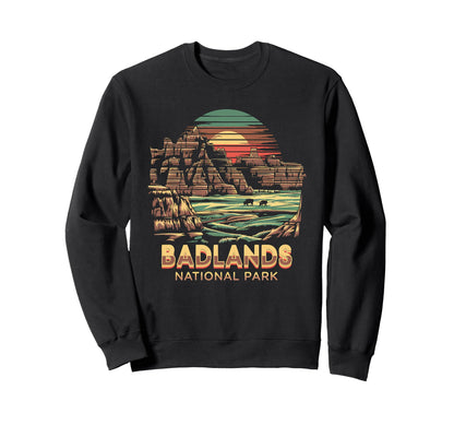 Badlands National Park South Dakota Sweatshirt - Trendy Graphic Unisex - T-Shirt, Sweatshirt, Hoodie