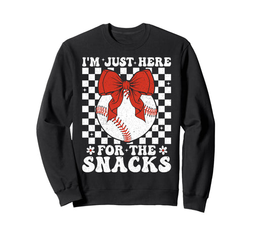 Baseball Sister Im Just Here Sweatshirt - Casual Everyday Wear Men Women - T-Shirt, Sweatshirt, Hoodie