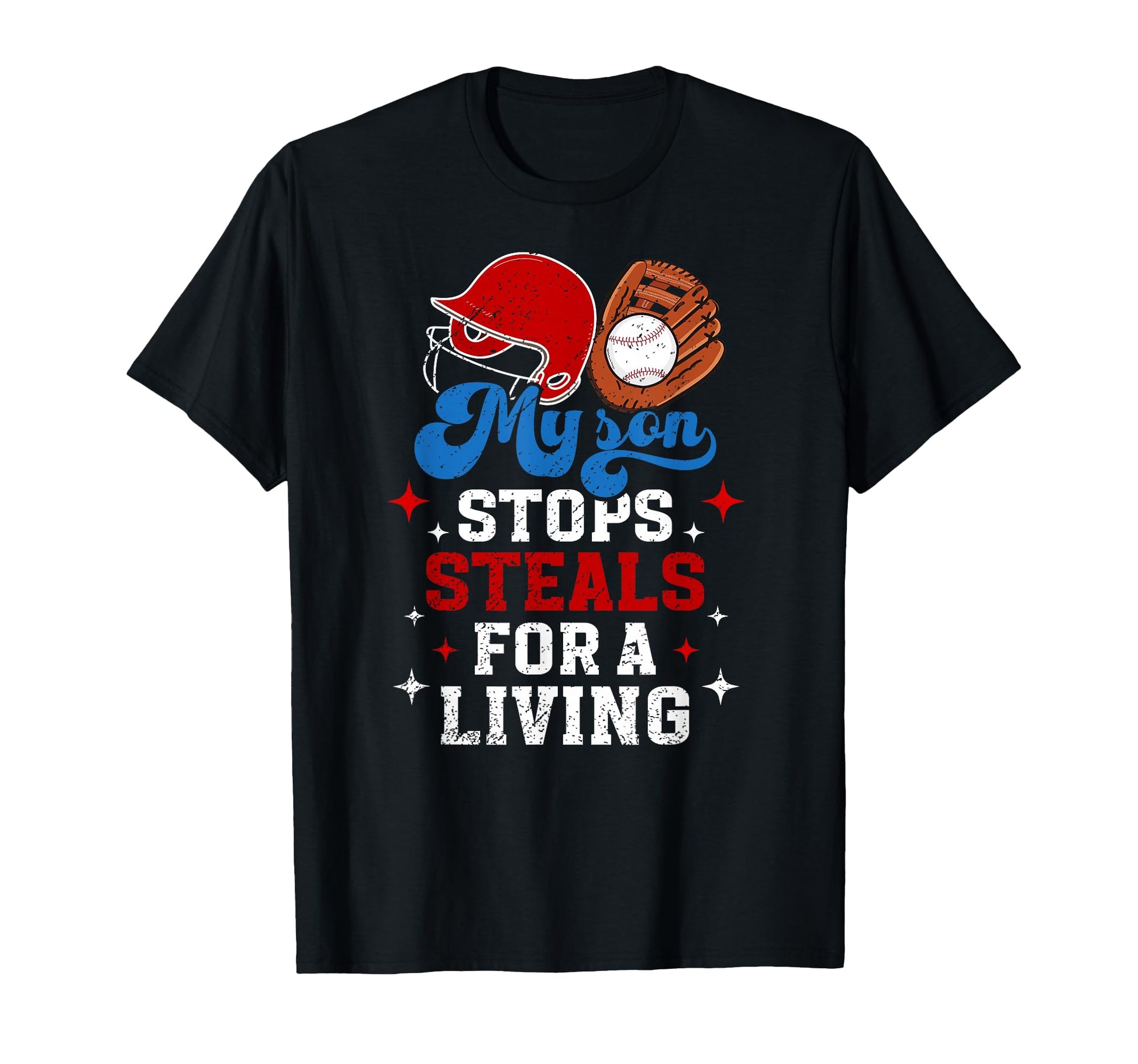 Baseball Catcher Mom Proud Baseball T-Shirt - Custom Art Print for Adults - T-Shirt, Sweatshirt, Hoodie