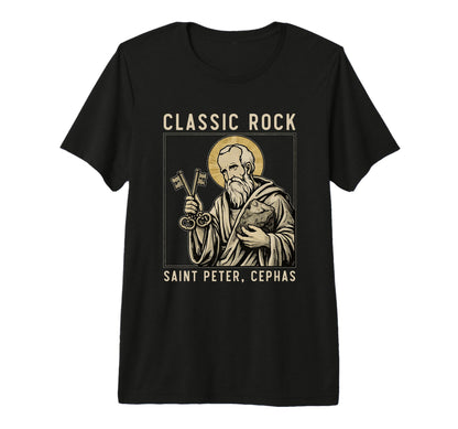 Saint Peter Rock Catholic Vibe Petros T-Shirt - Unique Graphic for Adults - T-Shirt, Sweatshirt, Hoodie