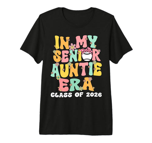 My Senior Aunt Era Groovy Baseball T-Shirt - Streetwear Style Unisex - T-Shirt, Sweatshirt, Hoodie