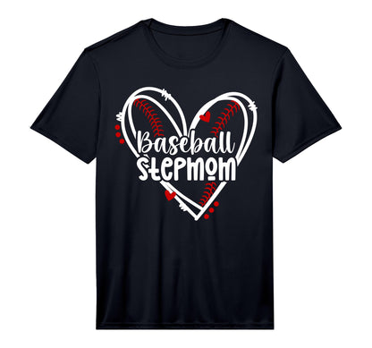 Mens Baseball Stepmom Baseball Player Step T-Shirt - Graphic Print Unisex - T-Shirt, Sweatshirt, Hoodie