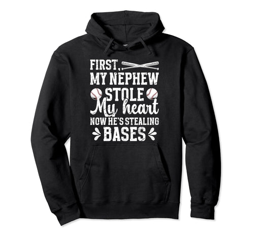 Hes Stealling Bases Baseball Aunt Hoodie - Custom Art Print Unisex - T-Shirt, Sweatshirt, Hoodie
