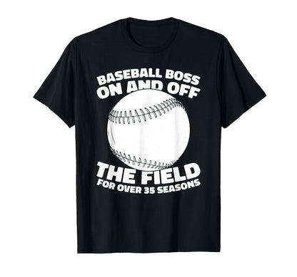35 Years Old Team Sport Baseball T-Shirt - Aesthetic Graphic Unisex - T-Shirt, Sweatshirt, Hoodie