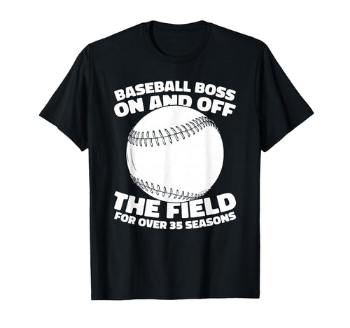 35 Years Old Team Sport Baseball T-Shirt - Aesthetic Graphic Unisex - T-Shirt, Sweatshirt, Hoodie