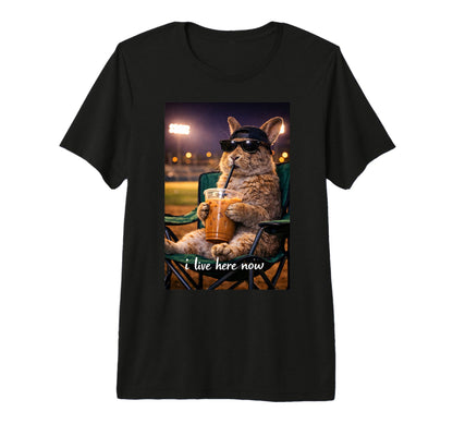 Funny Rabbit Ballfield Baseball Field I T-Shirt - Streetwear Style Unisex - T-Shirt, Sweatshirt, Hoodie