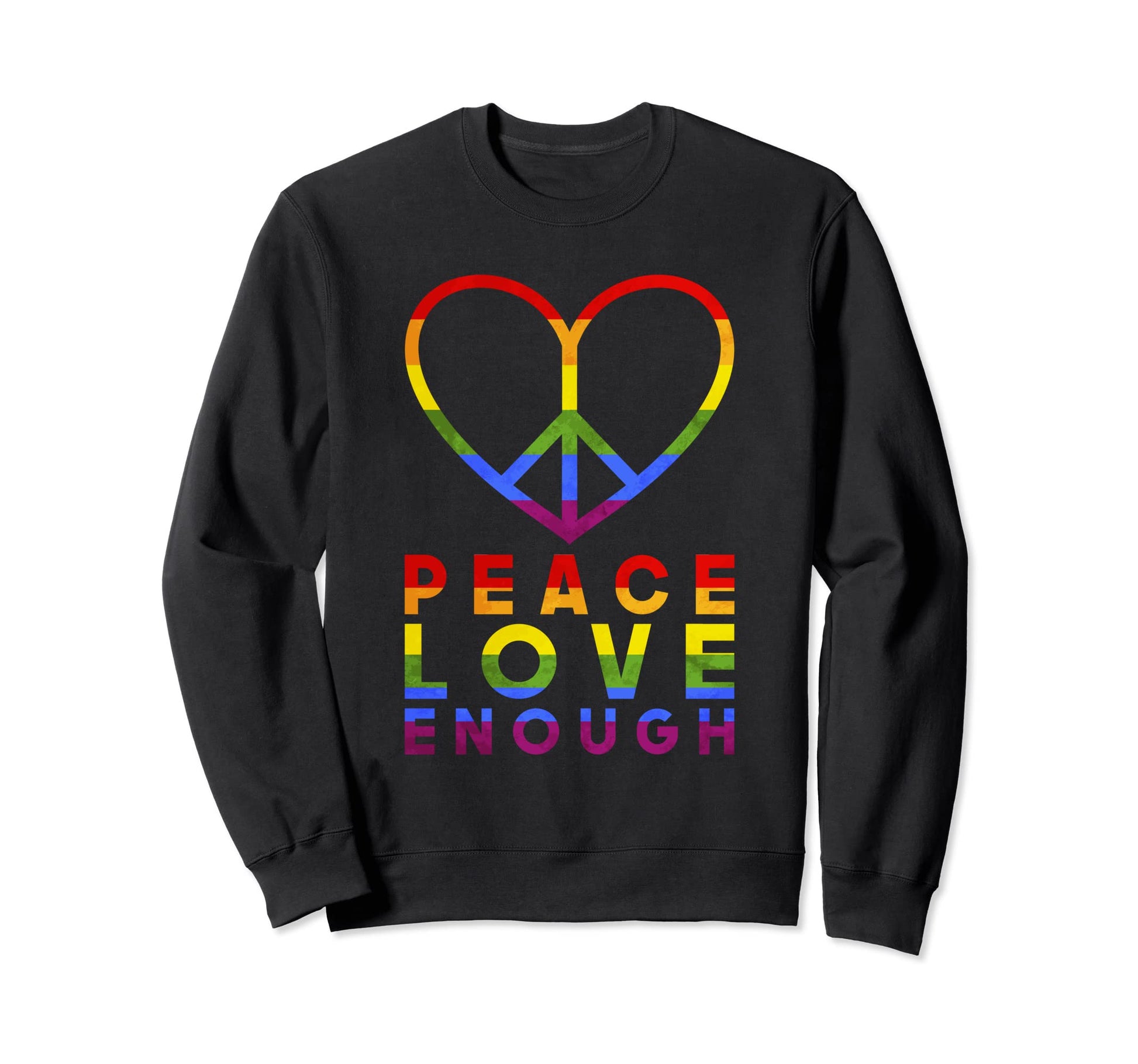 Queer Peace Love Pride Month Gift Sweatshirt - Unique Graphic for Adults - T-Shirt, Sweatshirt, Hoodie