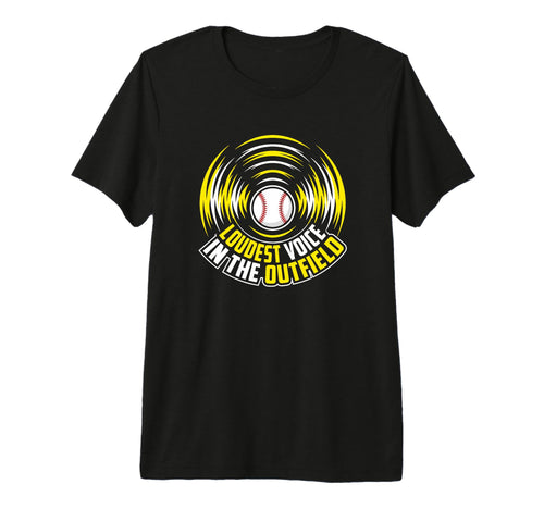 Loudest Voice Outfield Baseball Mom Tri T-Shirt - Streetwear Style Unisex - T-Shirt, Sweatshirt, Hoodie
