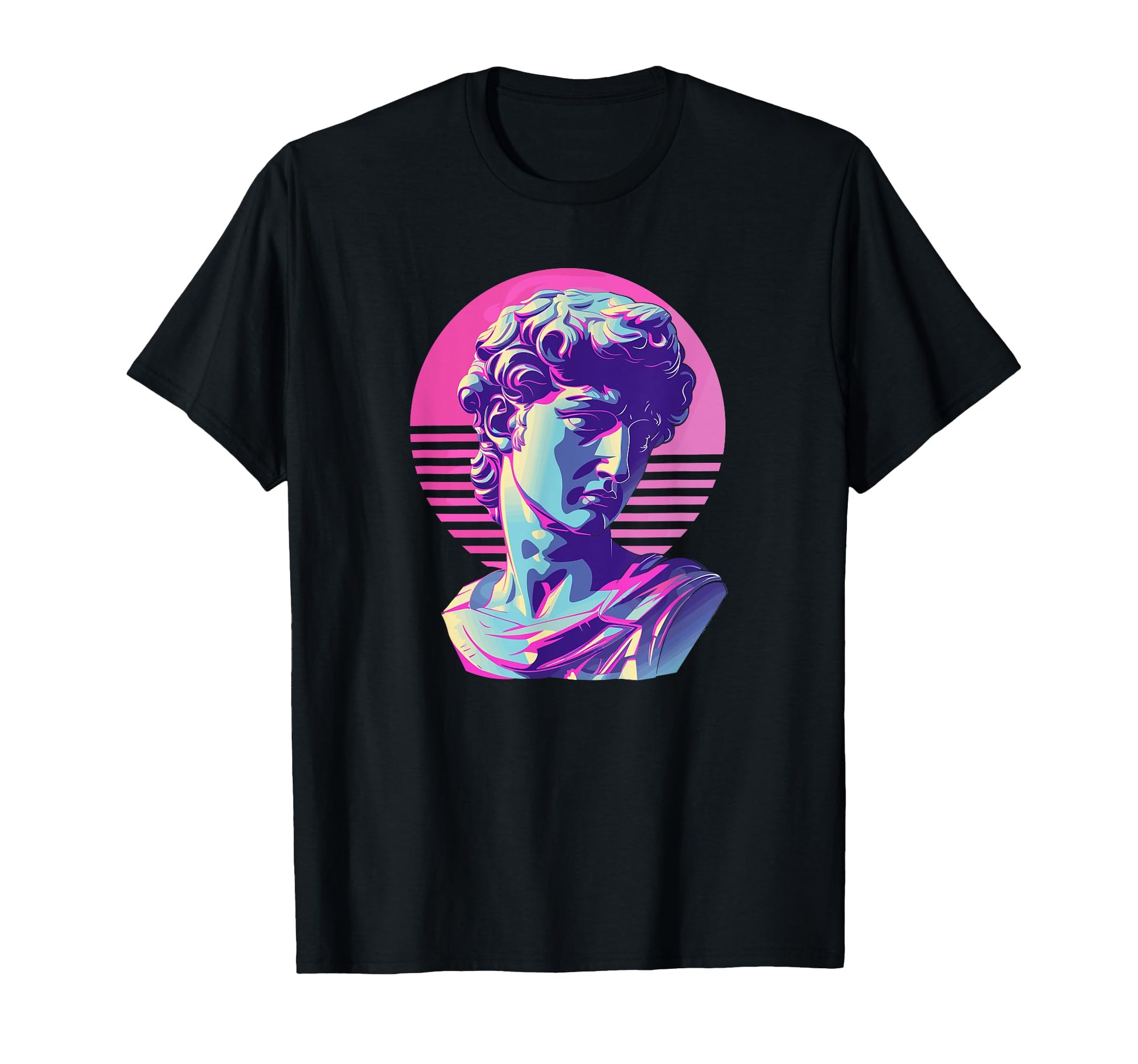 Aesthetic Statue Synthwave Vaporwave T-Shirt - Novelty Apparel Men Women - T-Shirt, Sweatshirt, Hoodie