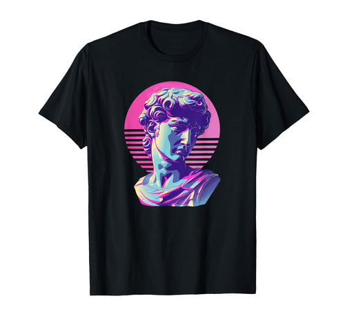 Aesthetic Statue Synthwave Vaporwave T-Shirt - Novelty Apparel Men Women - T-Shirt, Sweatshirt, Hoodie