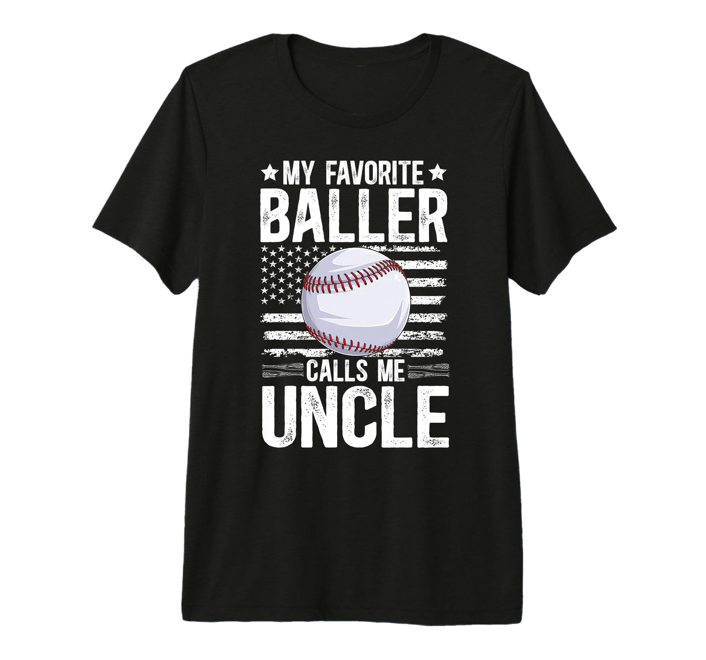 Mens Proud Baseball Uncle Baseball T-Shirt - Fun Novelty Design for Adults - T-Shirt, Sweatshirt, Hoodie