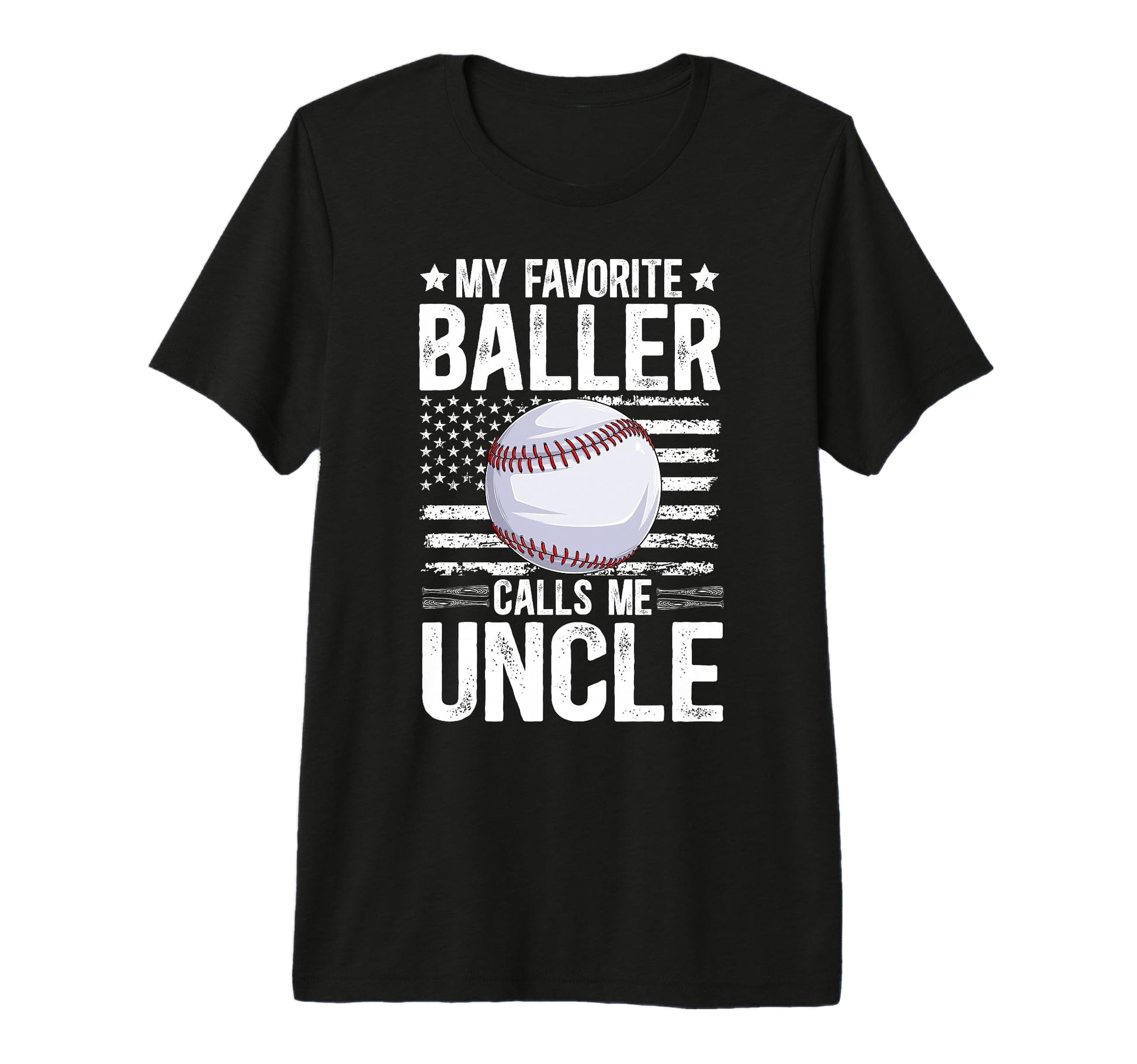 Mens Proud Baseball Uncle Baseball T-Shirt - Fun Novelty Design for Adults - T-Shirt, Sweatshirt, Hoodie