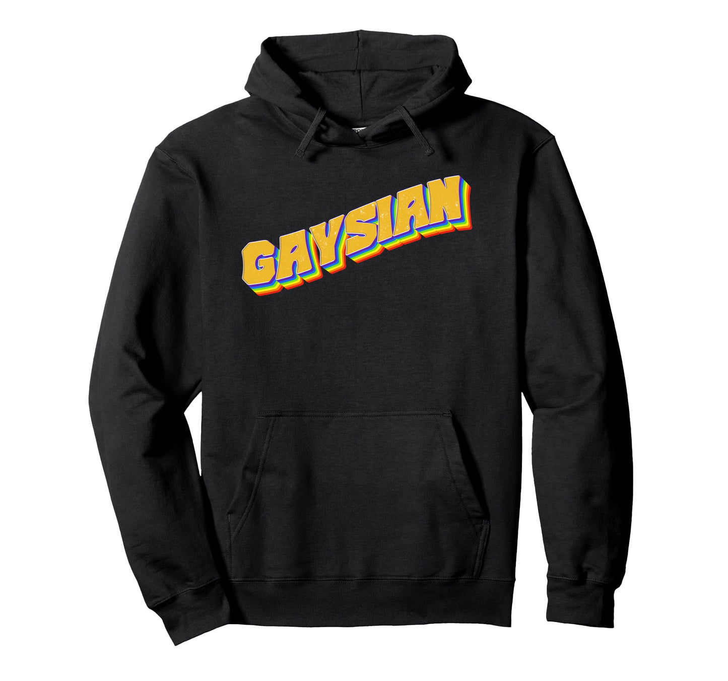 Gaysian Lgbtq Asian Pride Rainbow Hoodie - Graphic Print Unisex - T-Shirt, Sweatshirt, Hoodie