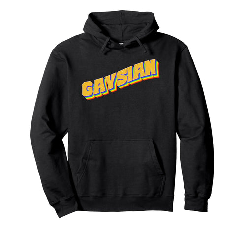 Gaysian Lgbtq Asian Pride Rainbow Hoodie - Graphic Print Unisex - T-Shirt, Sweatshirt, Hoodie