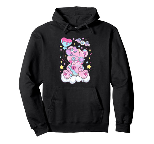 Kawaii Pastel Goth Scary Bear Hoodie - Trendy Graphic Unisex - T-Shirt, Sweatshirt, Hoodie
