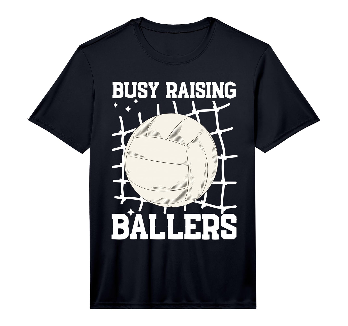 Mens Volleyball Busy Raising Ballers T-Shirt - Minimalist Print Men Women - T-Shirt, Sweatshirt, Hoodie