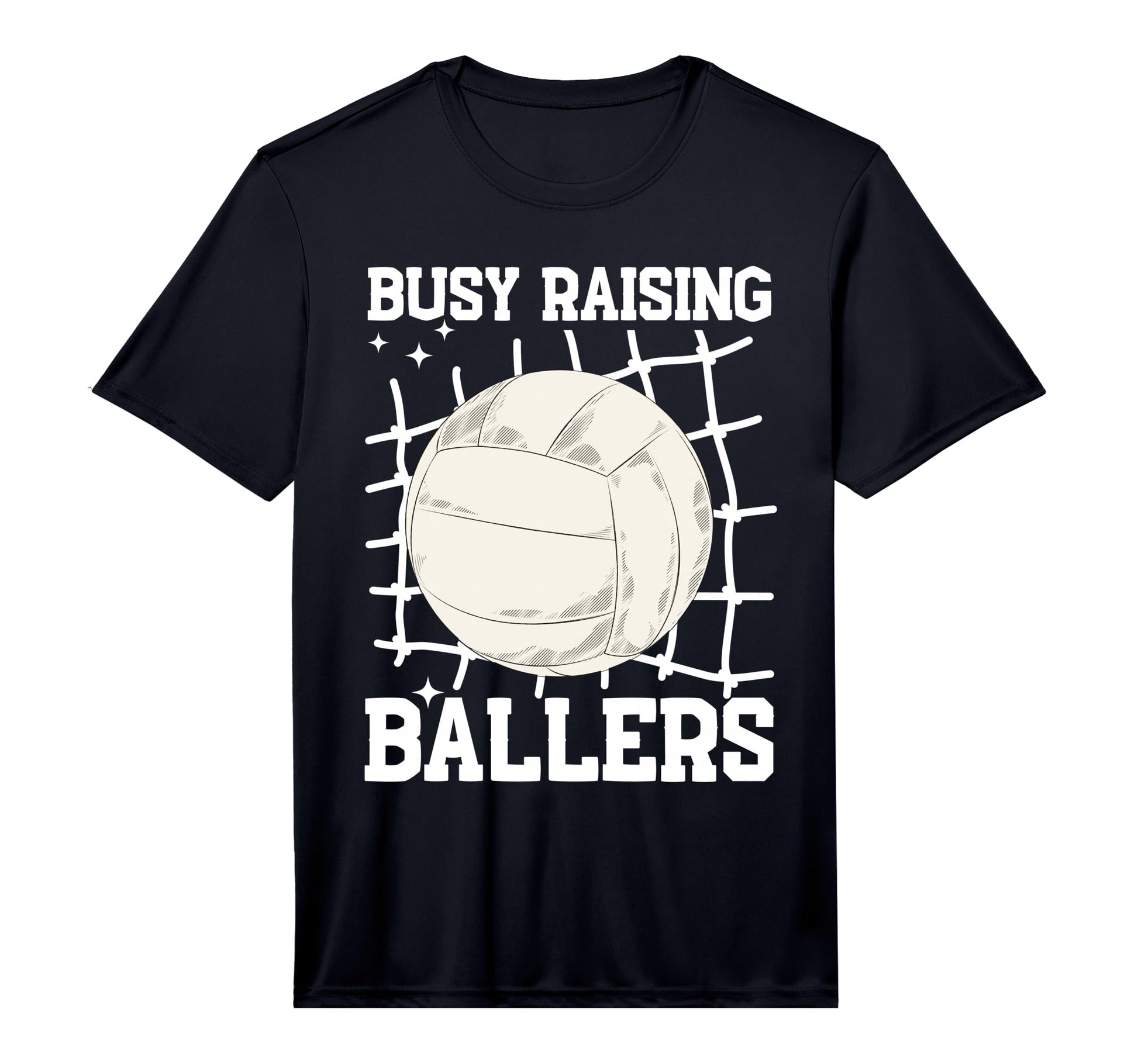 Mens Volleyball Busy Raising Ballers T-Shirt - Minimalist Print Men Women - T-Shirt, Sweatshirt, Hoodie