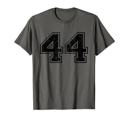 Number 44 Varsity Distressed Sport T-Shirt - Aesthetic Graphic for Adults - T-Shirt, Sweatshirt, Hoodie