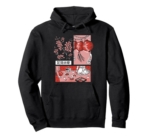 Lofi Vaporwave Sakura Cherry Blossom Hoodie - Unique Graphic for Adults - T-Shirt, Sweatshirt, Hoodie