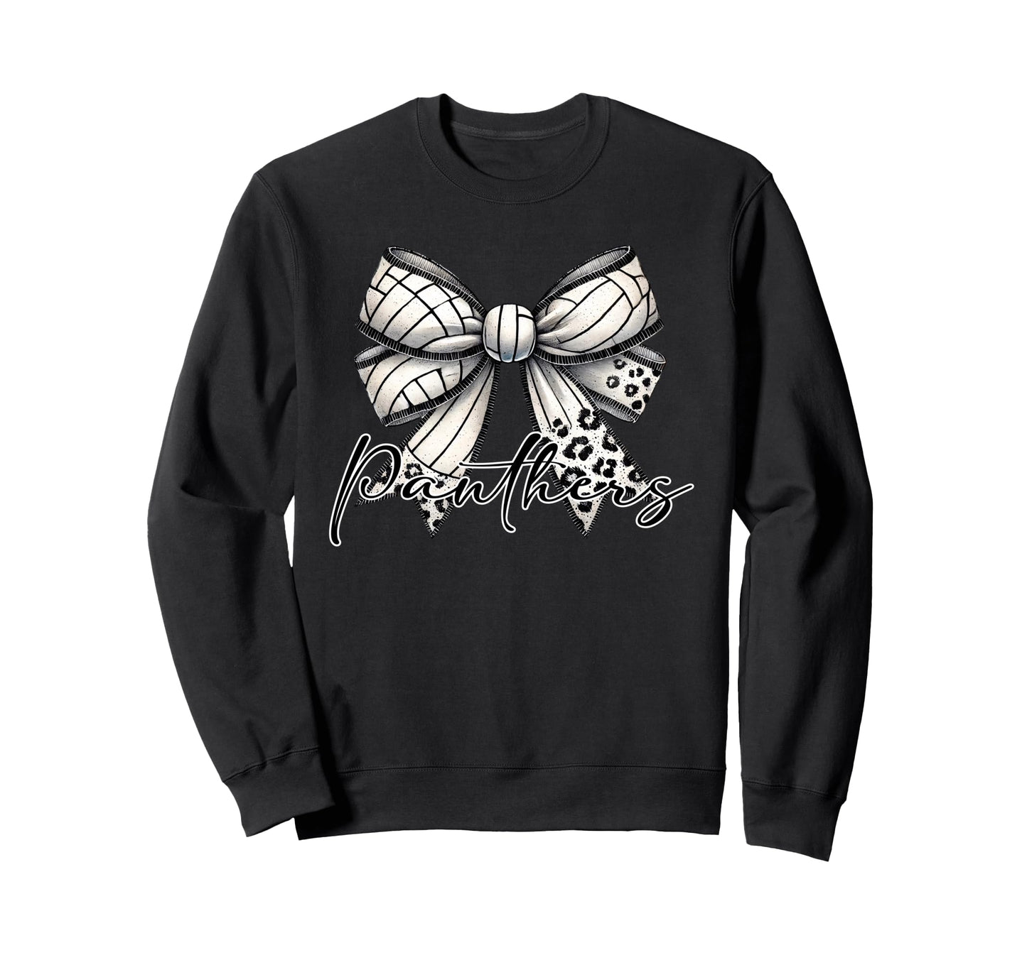 Panthers Volleyball Mom Coquette Sweatshirt - Fun Novelty Design Unisex - T-Shirt, Sweatshirt, Hoodie