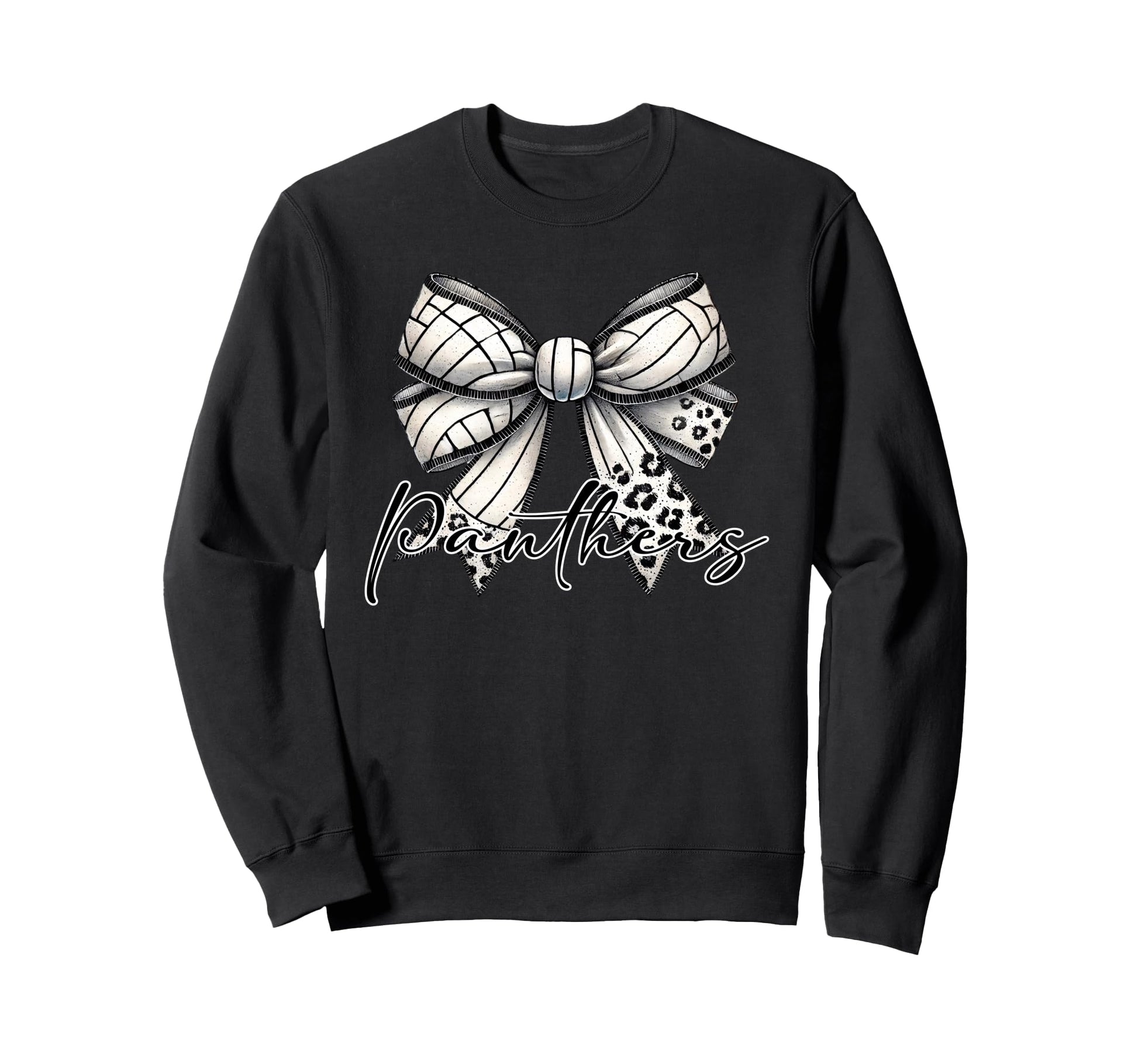Panthers Volleyball Mom Coquette Sweatshirt - Fun Novelty Design Unisex - T-Shirt, Sweatshirt, Hoodie