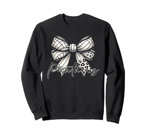 Panthers Volleyball Mom Coquette Sweatshirt - Fun Novelty Design Unisex - T-Shirt, Sweatshirt, Hoodie