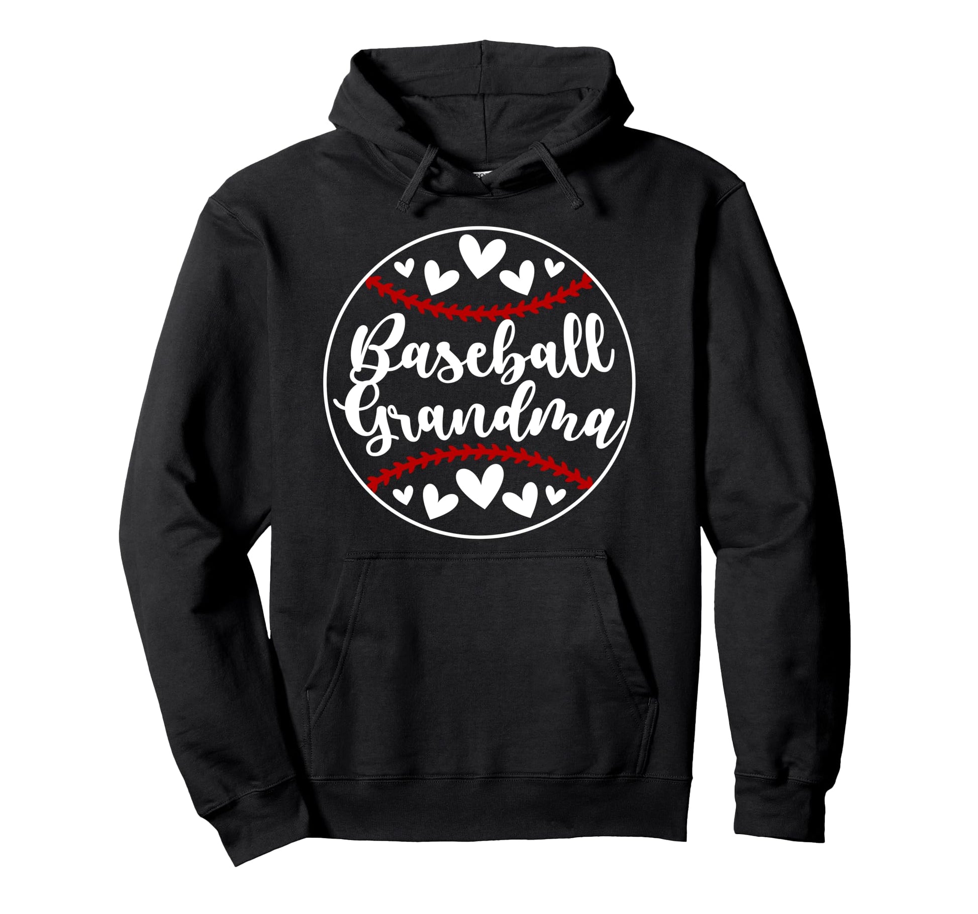 Baseball Grandma Baseball Player Hoodie - Casual Everyday Wear Men Women - T-Shirt, Sweatshirt, Hoodie