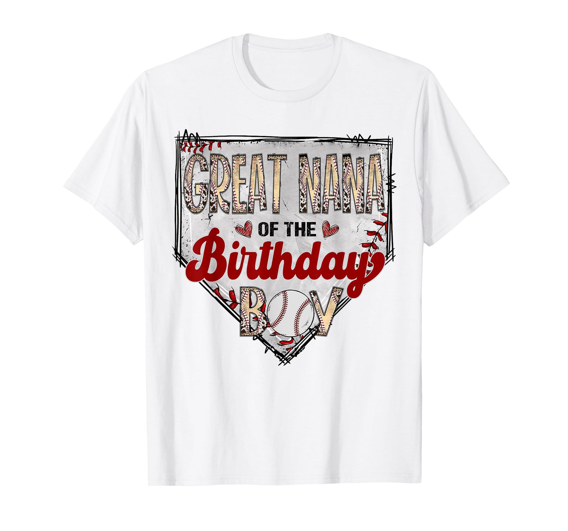 Great Nana Birthday Baseball Lover T-Shirt - Minimalist Print Men Women - T-Shirt, Sweatshirt, Hoodie