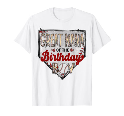 Great Nana Birthday Baseball Lover T-Shirt - Minimalist Print Men Women - T-Shirt, Sweatshirt, Hoodie