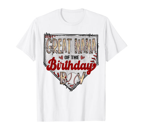 Great Nana Birthday Baseball Lover T-Shirt - Minimalist Print Men Women - T-Shirt, Sweatshirt, Hoodie