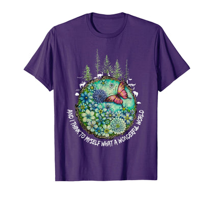 And I Think To Myself What Wonderful T-Shirt - Aesthetic Graphic Men Women - T-Shirt, Sweatshirt, Hoodie