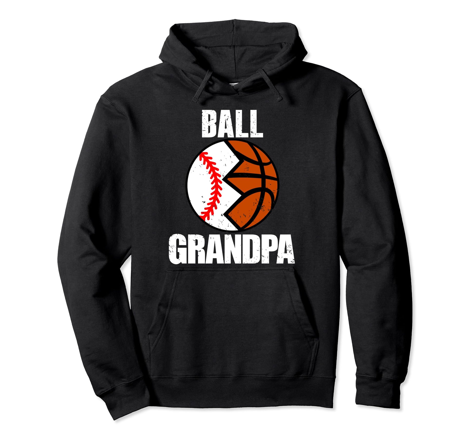 Ball Grandpa Funny Baseball Hoodie - Streetwear Style for Adults - T-Shirt, Sweatshirt, Hoodie