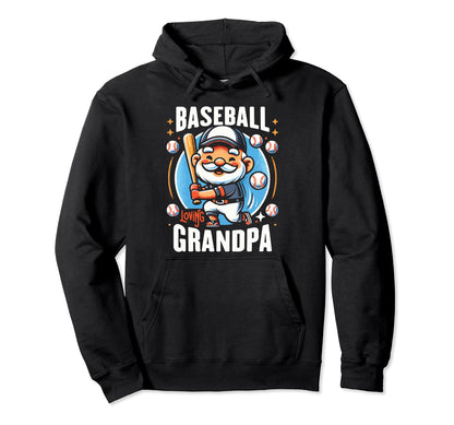 Baseball Grandpa Grandfather Gramps Hoodie - Unique Graphic Unisex - T-Shirt, Sweatshirt, Hoodie