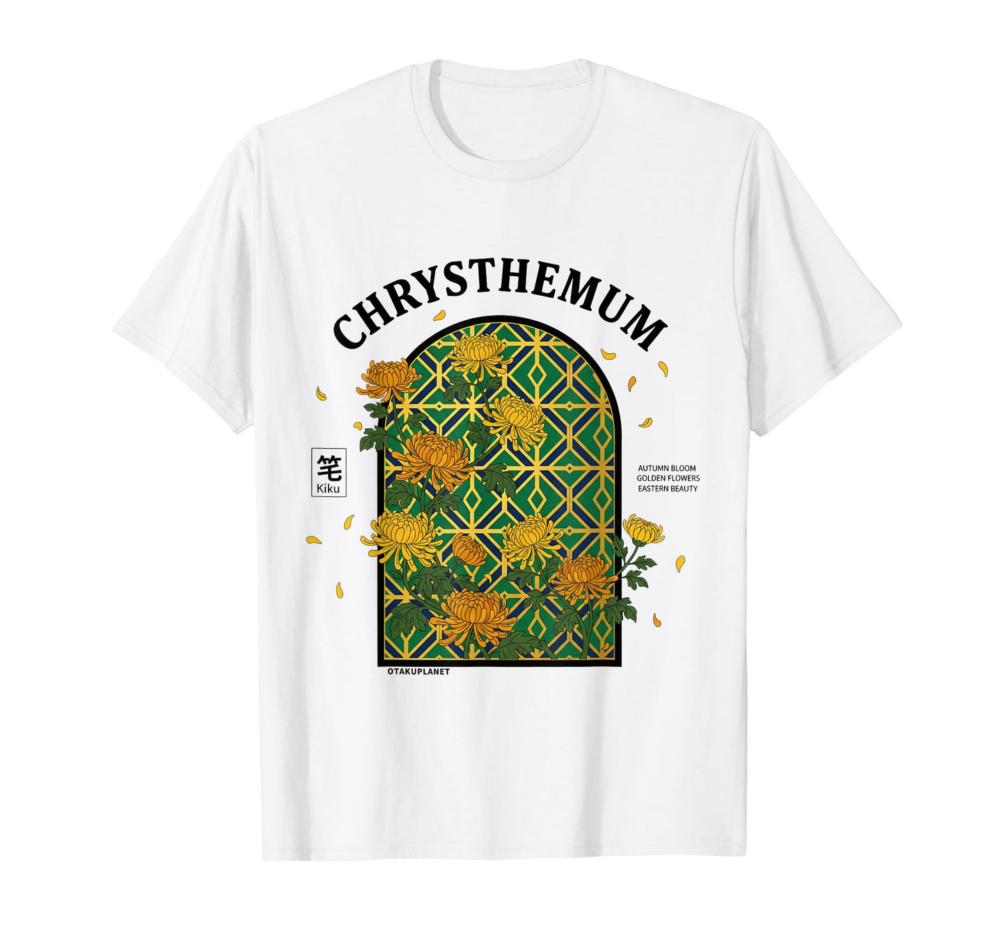Chrysanthemum Art Japan 80S 90S T-Shirt - Casual Everyday Wear Men Women - T-Shirt, Sweatshirt, Hoodie