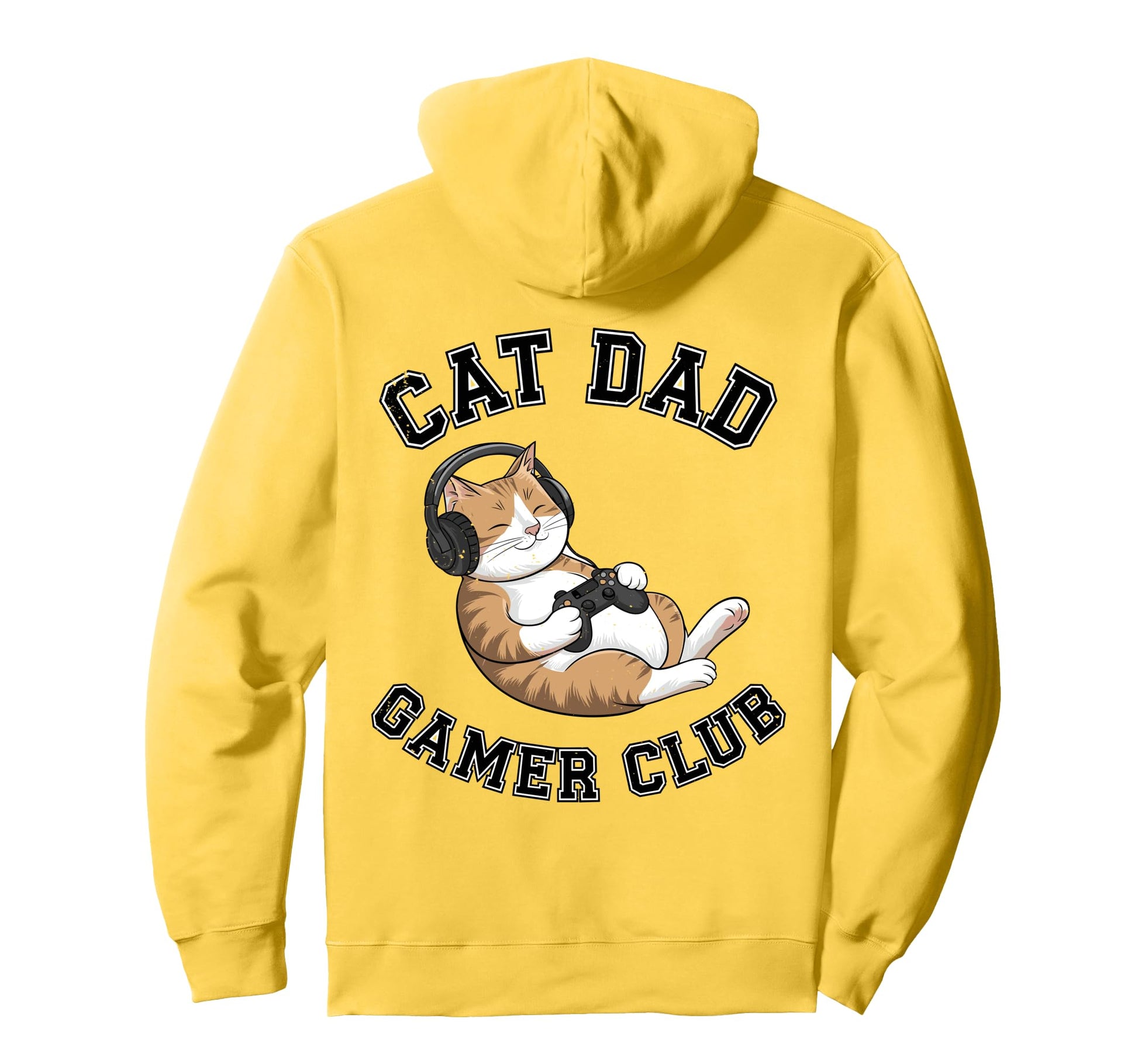 Cat Dad Gamer Club Video Games Gaming Hoodie - Streetwear Style for Adults - T-Shirt, Sweatshirt, Hoodie