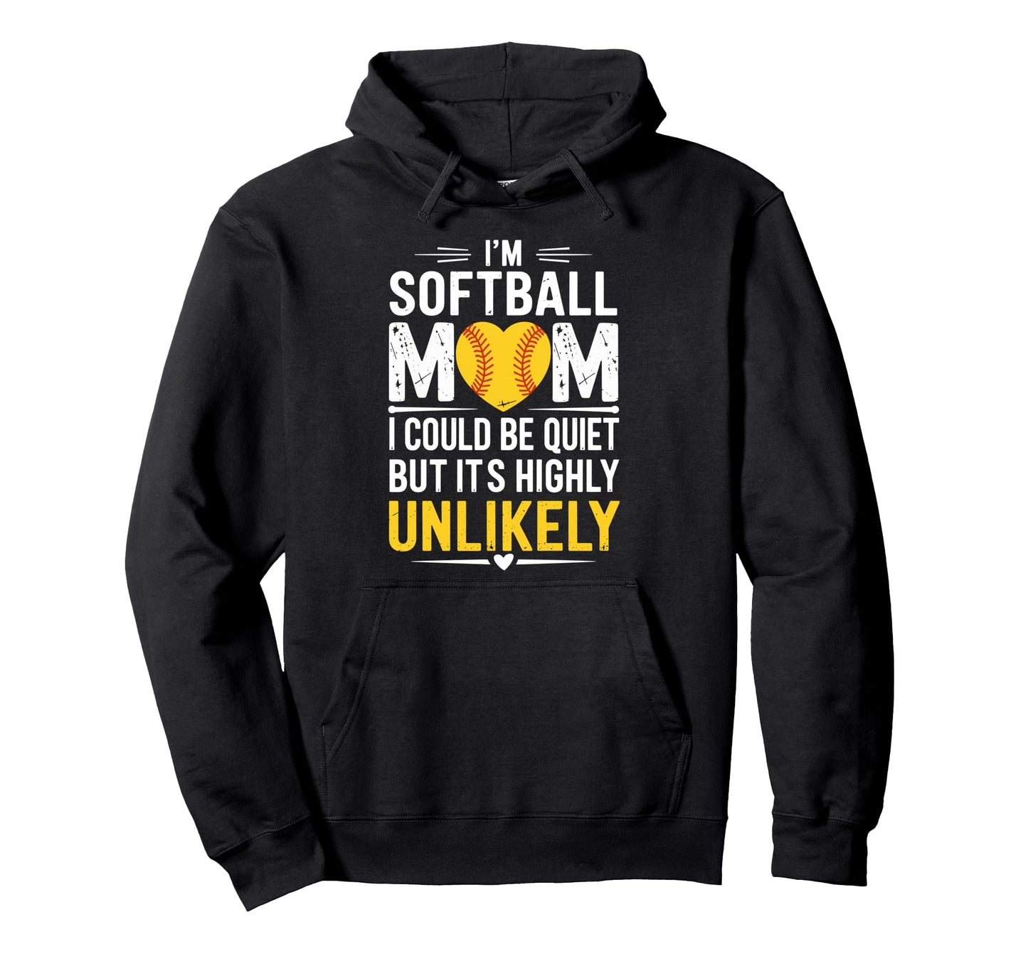 Baseball Player Team Im Softball Mom I Hoodie - Minimalist Print Men Women - T-Shirt, Sweatshirt, Hoodie