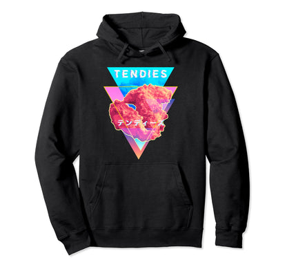 Vaporwave Tendies Chicken Tenders Hoodie - Novelty Apparel for Adults - T-Shirt, Sweatshirt, Hoodie