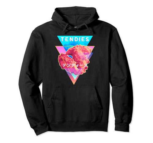 Vaporwave Tendies Chicken Tenders Hoodie - Novelty Apparel for Adults - T-Shirt, Sweatshirt, Hoodie