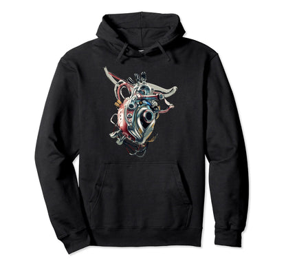 Robot Heart Vaporwave Futuristic Art Hoodie - Novelty Apparel for Adults - T-Shirt, Sweatshirt, Hoodie