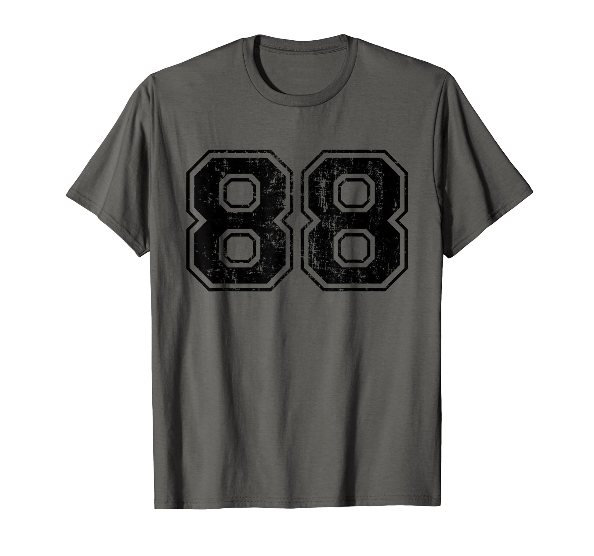Number 88 Varsity Distressed Sport Team T-Shirt - Streetwear Style Unisex - T-Shirt, Sweatshirt, Hoodie