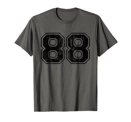Number 88 Varsity Distressed Sport Team T-Shirt - Streetwear Style Unisex - T-Shirt, Sweatshirt, Hoodie