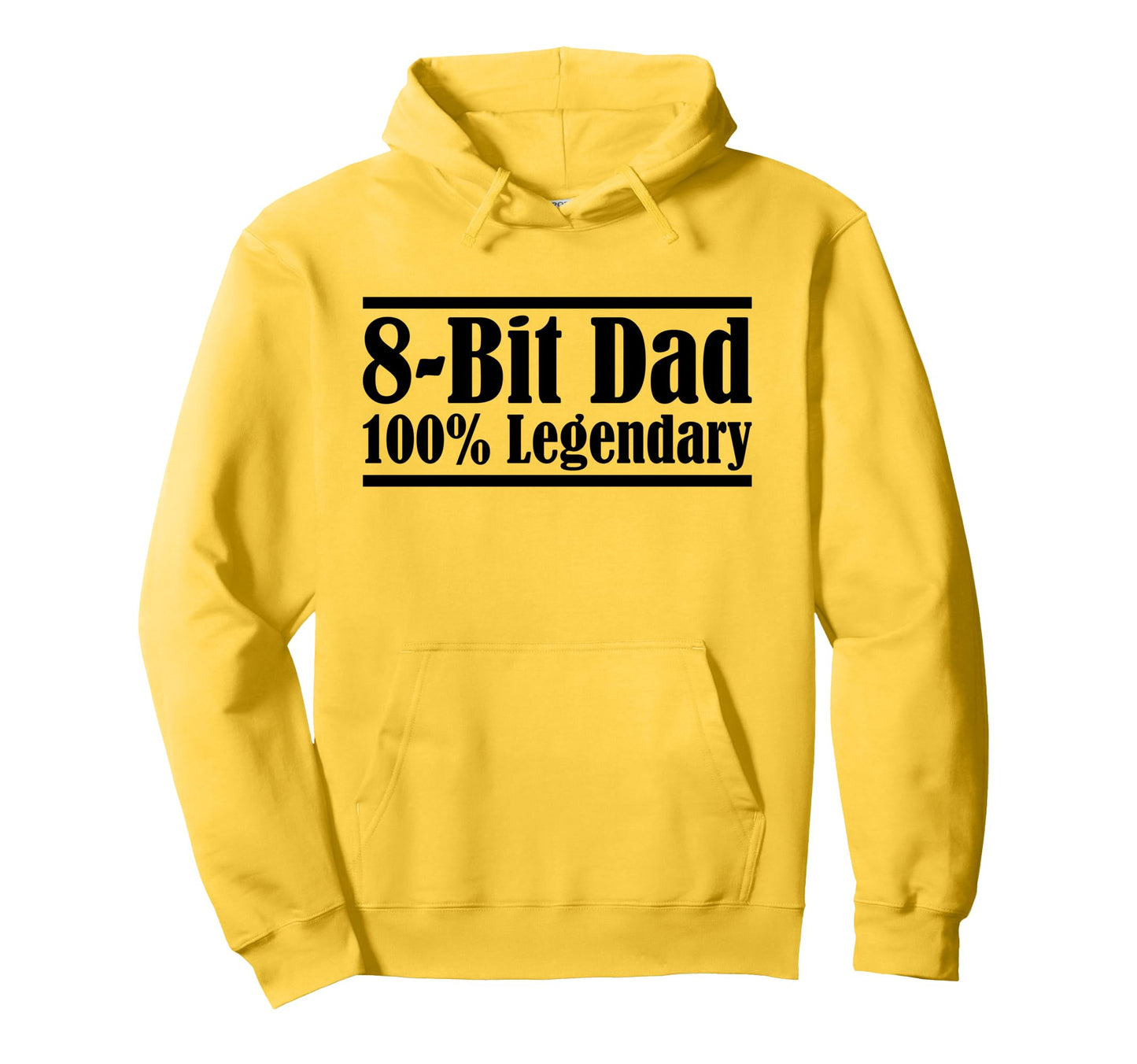 8 Bit Dad 100 Legendary Gaming Video Hoodie - Trendy Graphic Men Women - T-Shirt, Sweatshirt, Hoodie