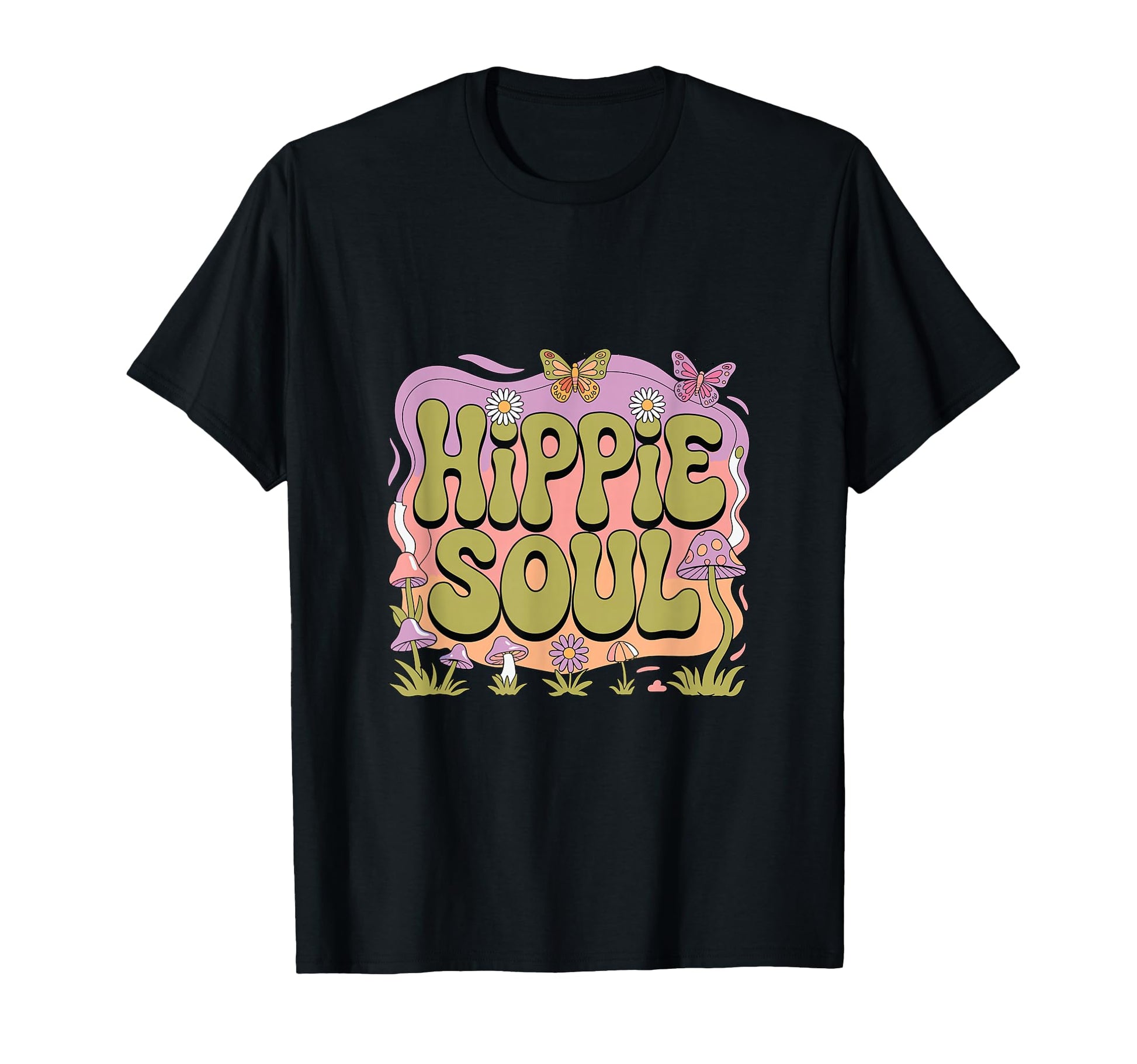 Hippie Soul Boho Psychedelic T-Shirt - Casual Everyday Wear Men Women - T-Shirt, Sweatshirt, Hoodie