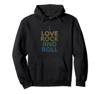 I Love Rock N Roll Bf Distressed Hoodie - Aesthetic Graphic Unisex - T-Shirt, Sweatshirt, Hoodie