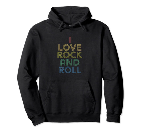 I Love Rock N Roll Bf Distressed Hoodie - Aesthetic Graphic Unisex - T-Shirt, Sweatshirt, Hoodie